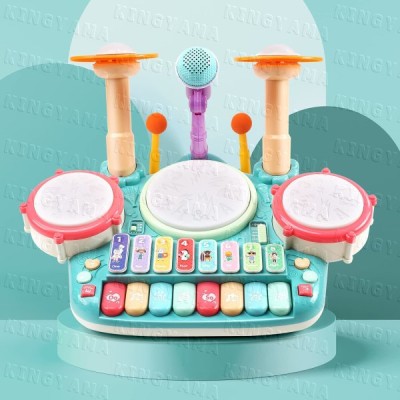 5in1楽器玩具 音楽おもちゃ ドラムおもちゃ ピアノキーボード ドラム 木琴 ドウムギター 多機能 音楽 早期開発 知育玩具 電子 太鼓 誕生日 プレゼント 通販 Lineポイント最大get Lineショッピング