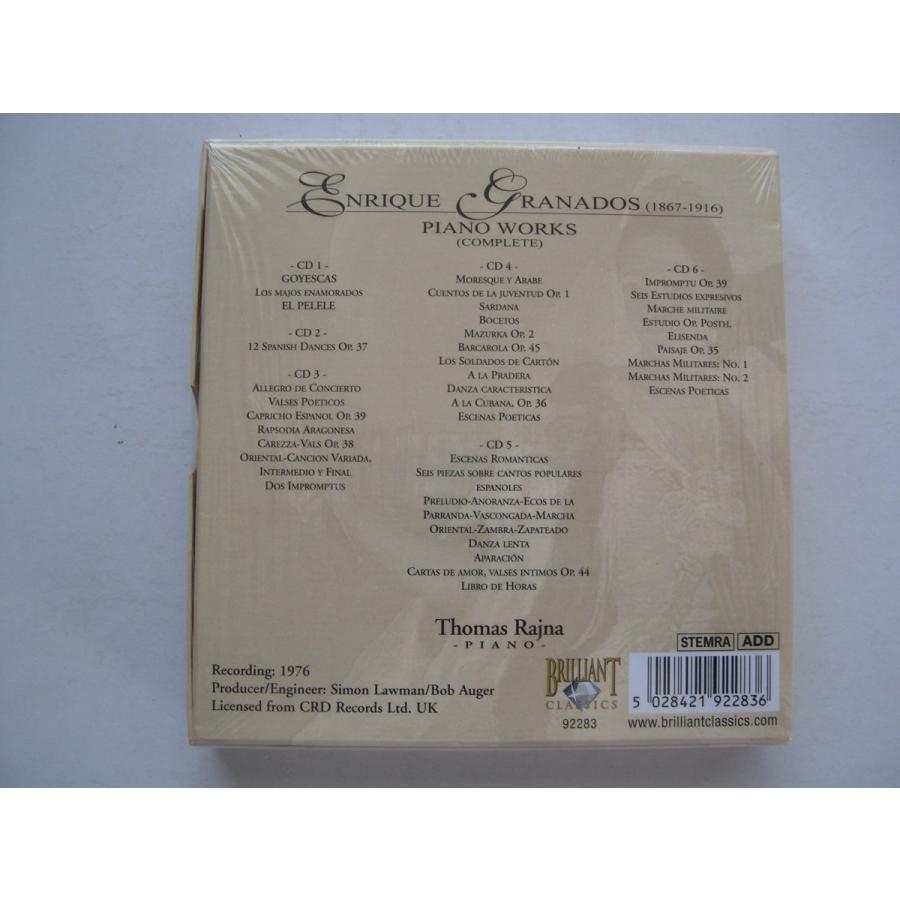 Granados Piano Works Thomas Rajna CDs CD