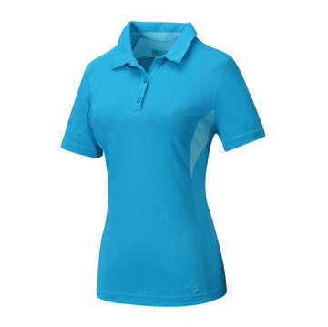 【【蘋果戶外】】山林 31P28 79 水藍 女 透氣排汗上衣 抗UV 有領短袖上衣 吸濕 快乾 POLO 春夏 Mountneer