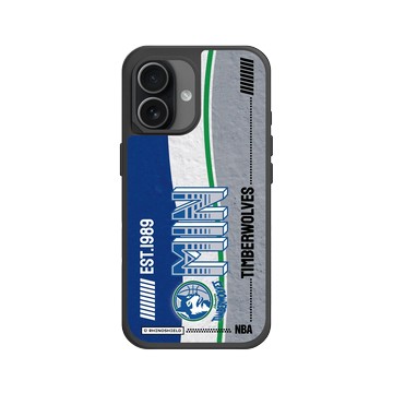 iPhone 17 SolidX 黑 - NBA - 復古球員卡-明尼蘇達灰狼 Minnesota Timberwolves - Vintage Card