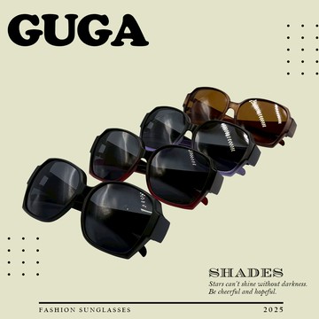GUGA 偏光套鏡 漸層大鏡框款 多款可選 太陽眼鏡 墨鏡 套鏡 套式墨鏡 戶外活動騎車皆可配戴 J1333