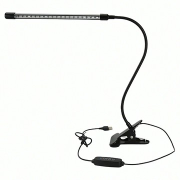 生活小集 LED 夾式全光譜植物燈 單頭款 鋁合金材質  黑色  1盒