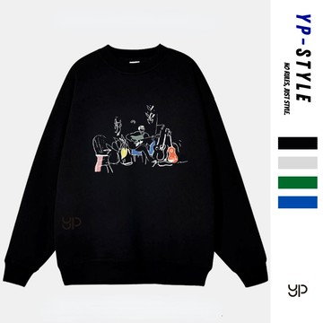 【超絕質感！台灣出貨】大學T 男 長袖純棉 透氣舒適 簡約百搭 搭配休閒褲運動褲 日常出街無壓力