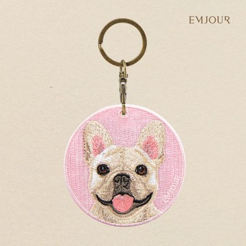 【EMJOUR】雙面刺繡吊飾 - 法鬥