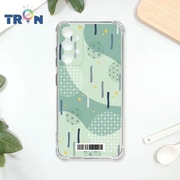 TRON 三星 A33 5G 日系和風圓點落雨系列 四角防摔載具殼 軟殼 手機殼
