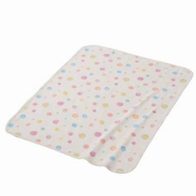 4重ガーゼケット カラフルドロップ アイボリー フジキ 日本製 赤ちゃん用 ベビー用【ネコポス送料無料】
