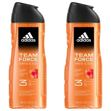 adidas 愛迪達 男性三合一潔顏洗髮沐浴露 超越魅力  400ml  2瓶