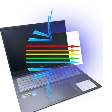 EZstick ASUS VivoBook Pro X M7600 M7600QC 防藍光螢幕貼 抗藍光 (16吋寬)