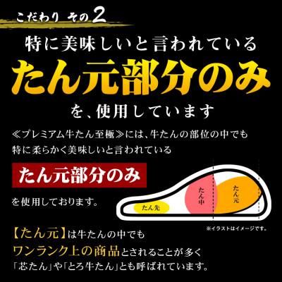 ふるさと納税 宮城県 プレミアム牛たん 至極 2kg(500g×4袋)