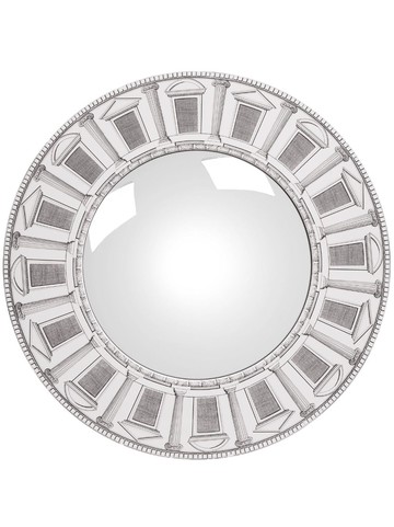 Fornasetti - Architettura convex mirror - unisex - Wood/glass/Iron - One Size - Black