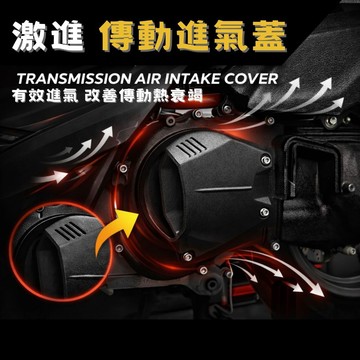【現貨秒發】B8R 激進 傳動散熱蓋 3D列印 裝飾蓋 傳動導風罩 散熱 勁戰 六代 七代 水冷BWS 傳動進氣蓋