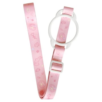 PUKU 藍色企鵝 Bubble 矽膠環水壺揹帶 適用水壺口徑5.5~7cm  霧粉  1條