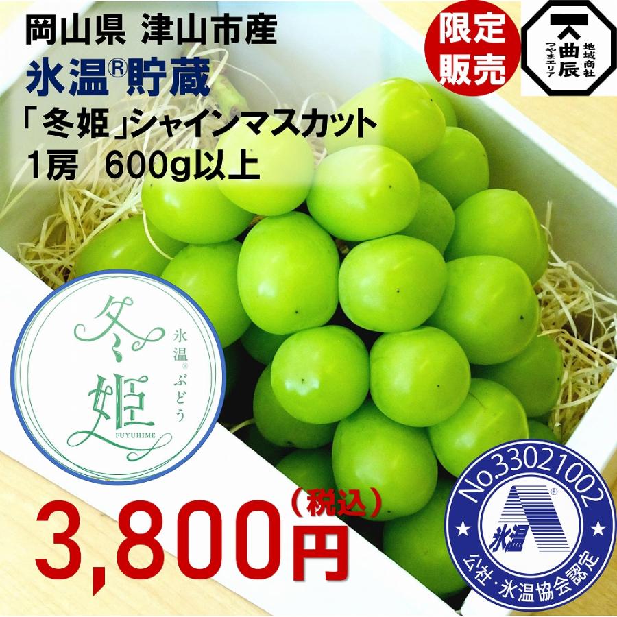 氷温貯蔵シャインマスカット「冬姫」600ｇ以上1房