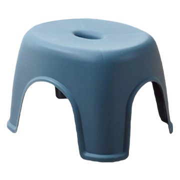 莫蘭迪色加厚四腳可疊加收納椅凳-特大款 PP材質 32x32x26.5公分  時尚灰  1個