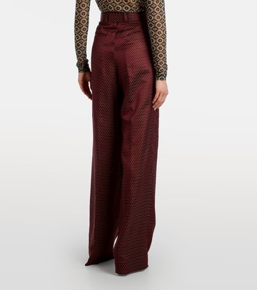Dries Van Noten Belted high-rise wide-leg pants