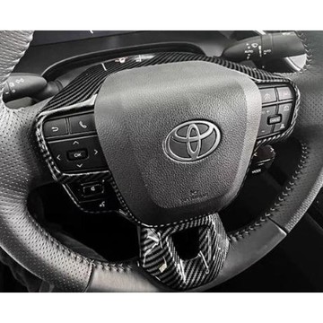 ~歐力斯~豐田 TOYOTA 23-25年 ALPHARD 方向盤裝飾片 方向盤飾框 方向盤裝飾框 方向盤框 碳纖維紋