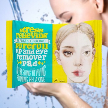 韓國 Ariul~淨膚雙面眼唇卸妝棉(30片)