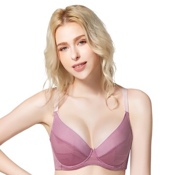 思薇爾 時尚律動系列C-F罩軟鋼圈運動女內衣(磨砂粉)