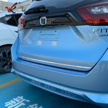 適用于本田21款飛度改裝后尾箱電鍍裝飾亮條 Jazz專用尾門防撞條