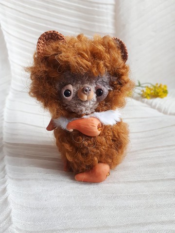 胖乎乎的熊泰迪熊毛絨填充動物收藏可愛公仔