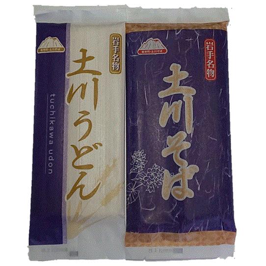 岩手名物 土川そば300g×4袋と土川うどん200g×3袋のセット品