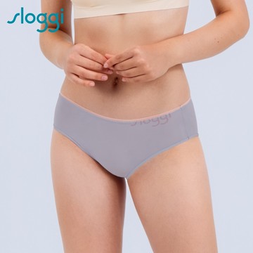 sloggi-GO COOL清爽系列中腰小褲 銀灰色｜76R1208 3N
