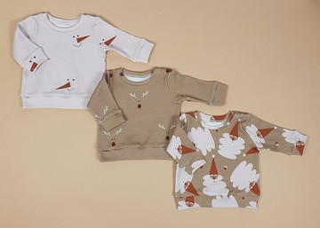 聖誕嬰兒運動衫，男嬰運動衫，女嬰運動衫，嬰兒毛衣