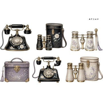 【9 月新品】20-150-0194 裁切紙 幻想復古浪漫喫茶店