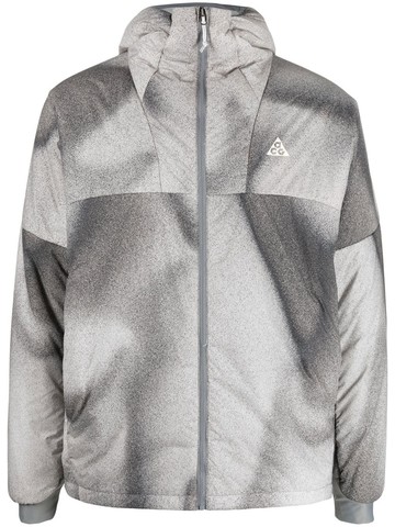Nike - tie-dye zipped jacket - men - Nylon/Nylon/Polyester - M - Grey