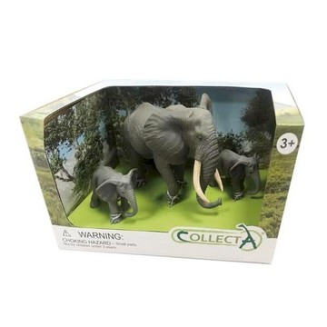 婦幼用品｜安撫玩具 小牛津【永曄】collectA 大象家族組(3入)~英國高擬真模型-R84214