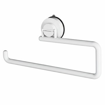 deHUb 吸盤式廚房紙巾架 免釘安裝 增添室內裝飾  白色  1個