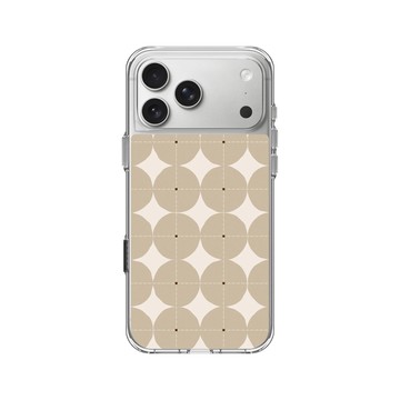 iPhone 17 Pro Max Clear Case（相機按鈕） 透明 - Pattern Play - 奶茶幾何點