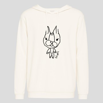 高彈力速乾連帽長Tee｜男女共版｜Crystal Ball｜Hippie Pup｜Ink #P40020D033