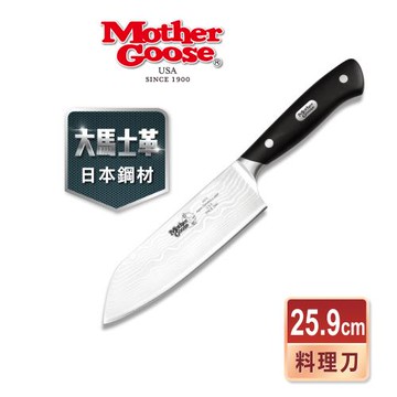 【美國MotherGoose 鵝媽媽】大馬士革鋼-料理刀(6.5吋)