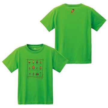 ├登山樂┤日本 mont-bell WIC. T-SHIRT 橡果兒童排汗短袖-純綠 # 1114188PMGN