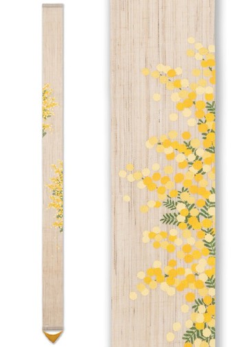 京都手繪細亞麻吊飾-含羞草