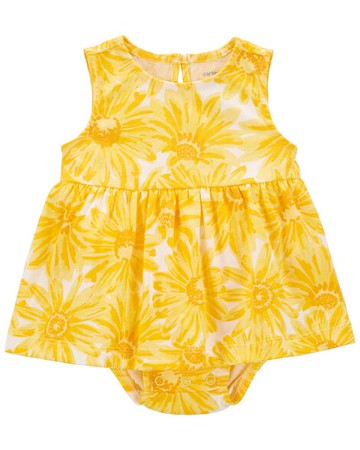 Baby Sunflower Bodysuit Dress