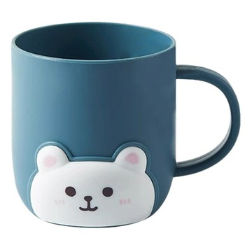 熊 兒童漱口杯  藍色  1個