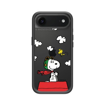 iPhone Air Mod NX -邊框背蓋組合 (相機按鈕) 黑 - 史努比 Snoopy - 小小飛行員