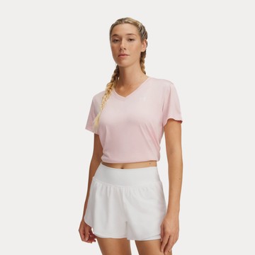 UA 女 Tech Twist V領短袖T-Shirt-熱銷商品