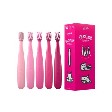 韓國【Bristik】 粉紅魔法棒 嬰幼兒抗菌極細緻軟毛牙刷