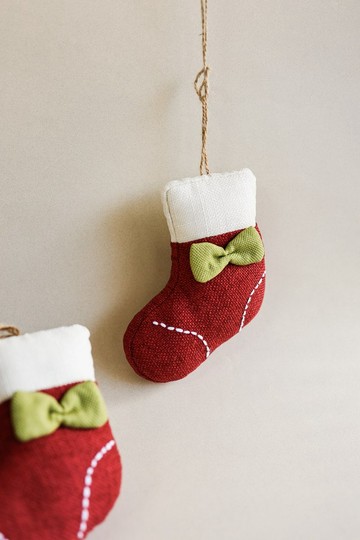 純手縫 聖誕襪 Christmas Stocking / 交換禮物 / 吊飾 / 布偶