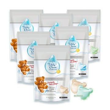 【清淨海】純淨泰迪系列 植粹酵素洗衣膠囊 (5gx30顆 / 袋)