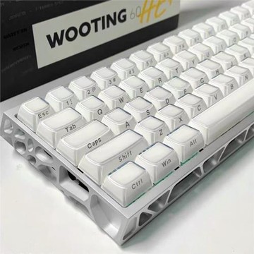 水晶果凍側刻鍵帽136鍵小全鍵PC雙色注塑冰晶wooting機械鍵盤通用