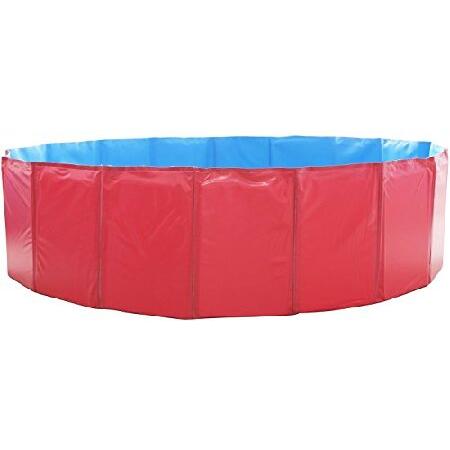 GPCT [48 INCH Foldable Portable [Collapsible] Large Dog Pet Bathing Swimming Pool. Durable, Heavy Duty, Bathing Bath Tub Wash Pond Water Washer for To