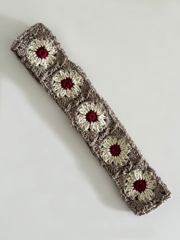 鈎織花祖母格髮帶