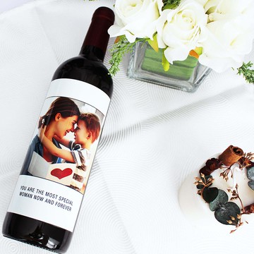 【母親節禮盒】Treasure Memory系列|訂製相片紅酒—彩色鑽石印刷