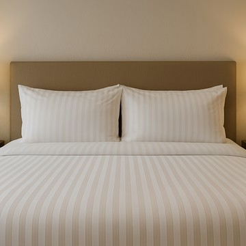 LIFE 來福牌 直條枕套  1件  100 x 50cm  白色