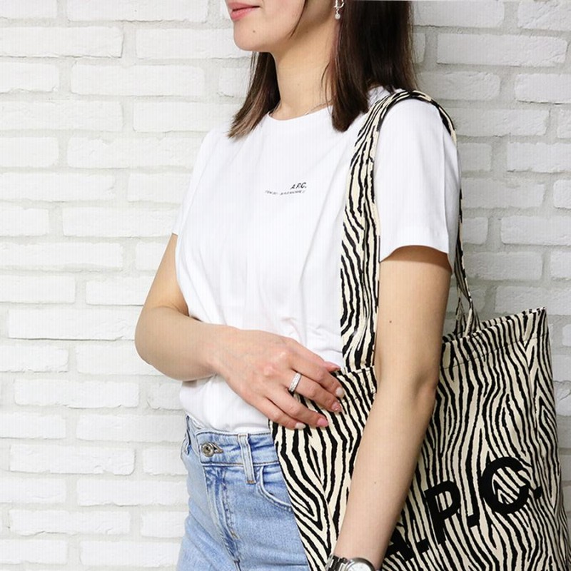 A.P.C. レディース Tシャツ COEOP F26012 A.P.C. アーペーセー Tシャツ レディース ロゴ シンプル COEOP