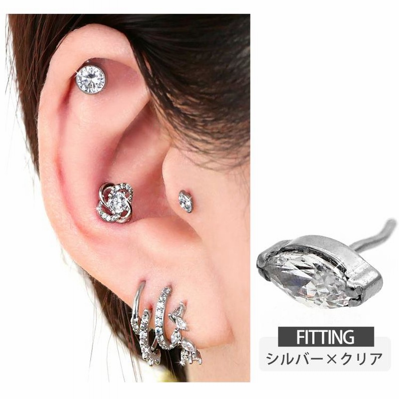 COURREGES/クレージュ】swarovski long earcuff（COURREGES/クレージュ  